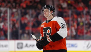 Flyers' Alex Bump makes his return to action with a splash