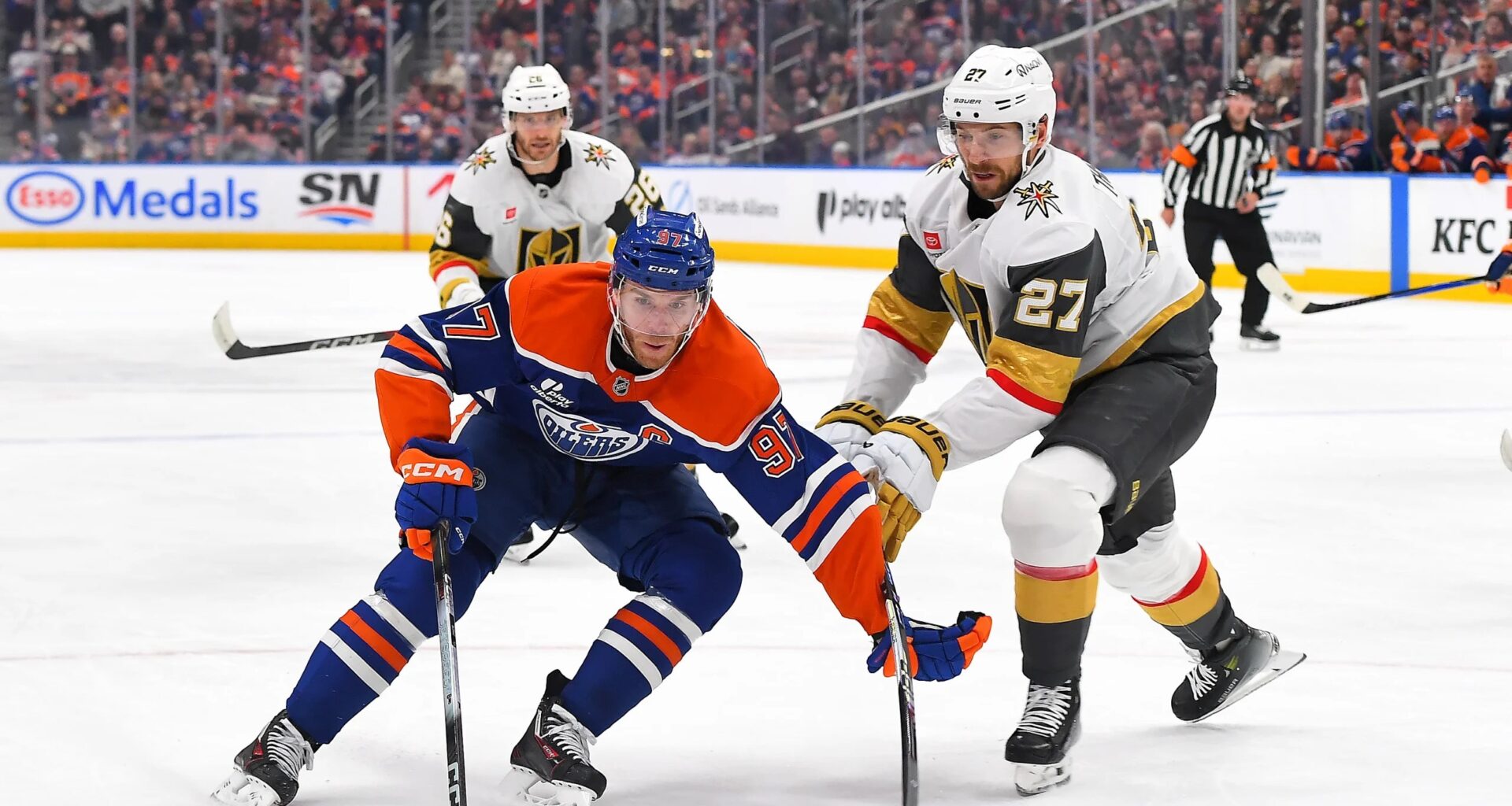Golden Knights cruise to key 5-1 win against Oilers