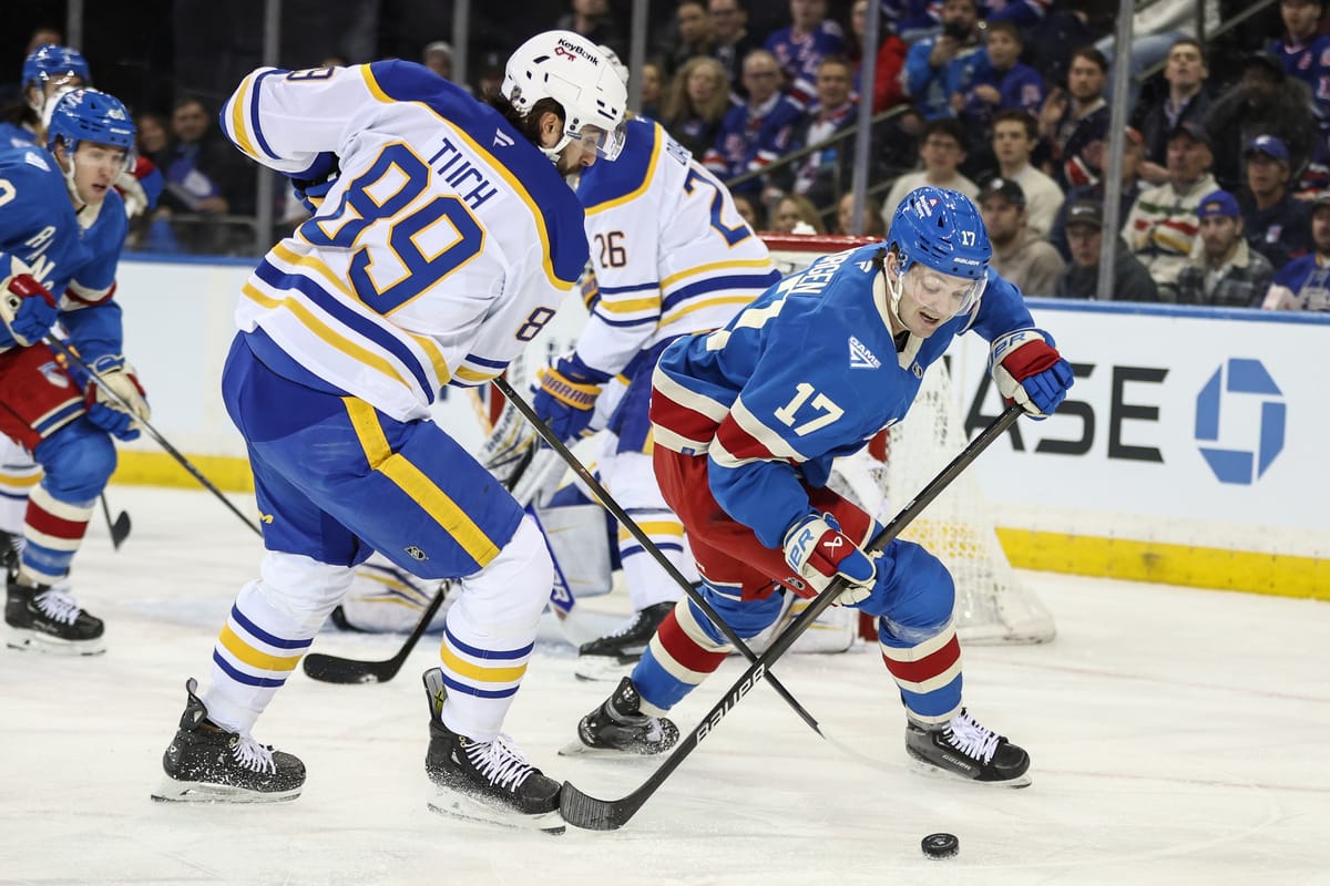 Buffalo Sabres vs. New York Rangers Open Thread
