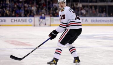 Blackhawks’ Connor Bedard, Anton Frondell, Frank Nazar could pack a 1-2-3 center punch
