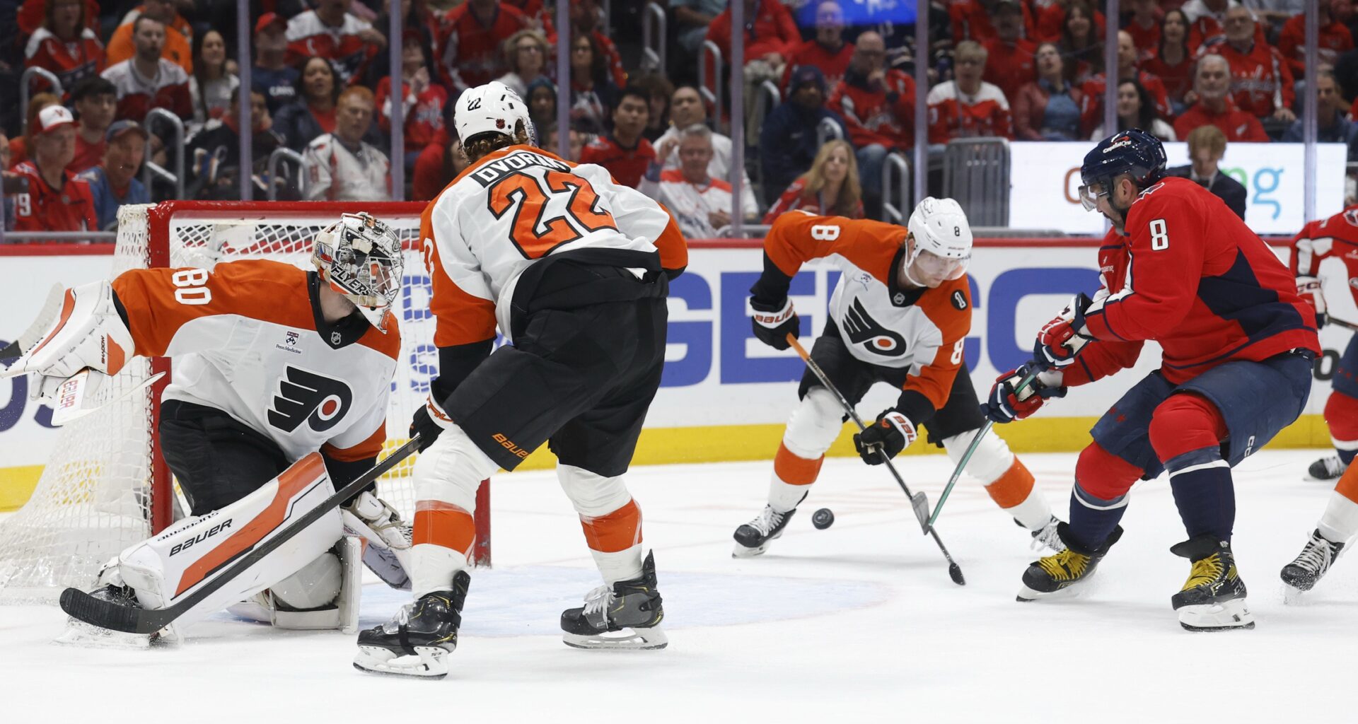 Flyers fall short, drop key matchup 6-4 to the Capitals
