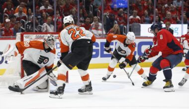 Flyers fall short, drop key matchup 6-4 to the Capitals