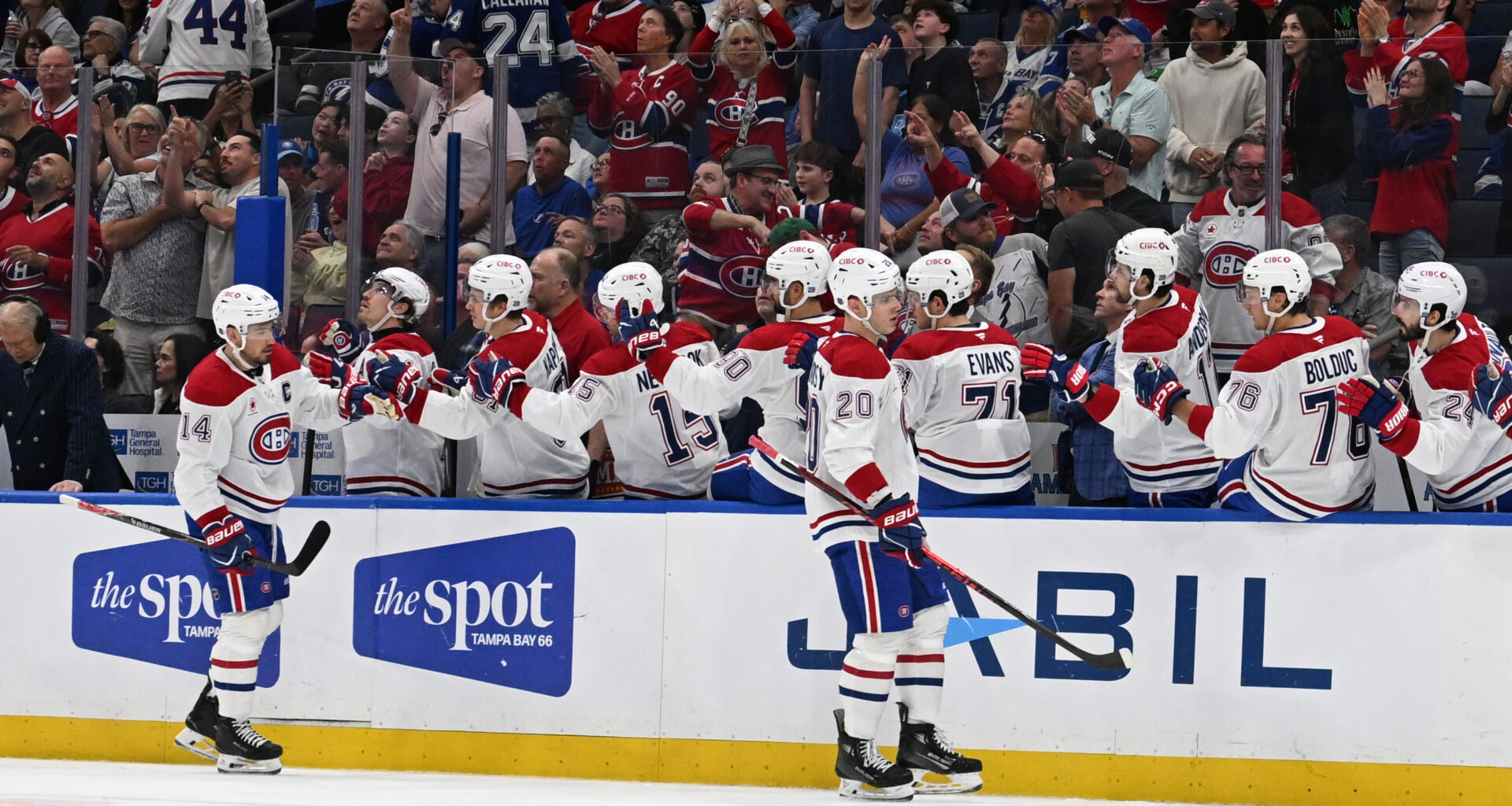 Juraj Slafkovsky looks to be in playoff mode