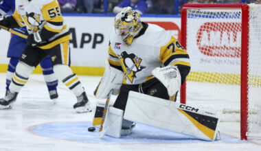 Penguins' Stuart Skinner Out With Upper-Body Injury