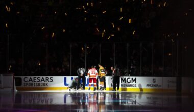 Flames can’t beat the house, tumble in 6-3 loss to Golden Knights