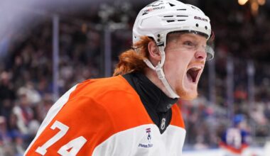 The Flyers are in the hunt after a big-time win over the Islanders