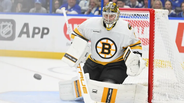 Jeremy Swayman Speaks After Allowing GWG On 'Routine Save' image