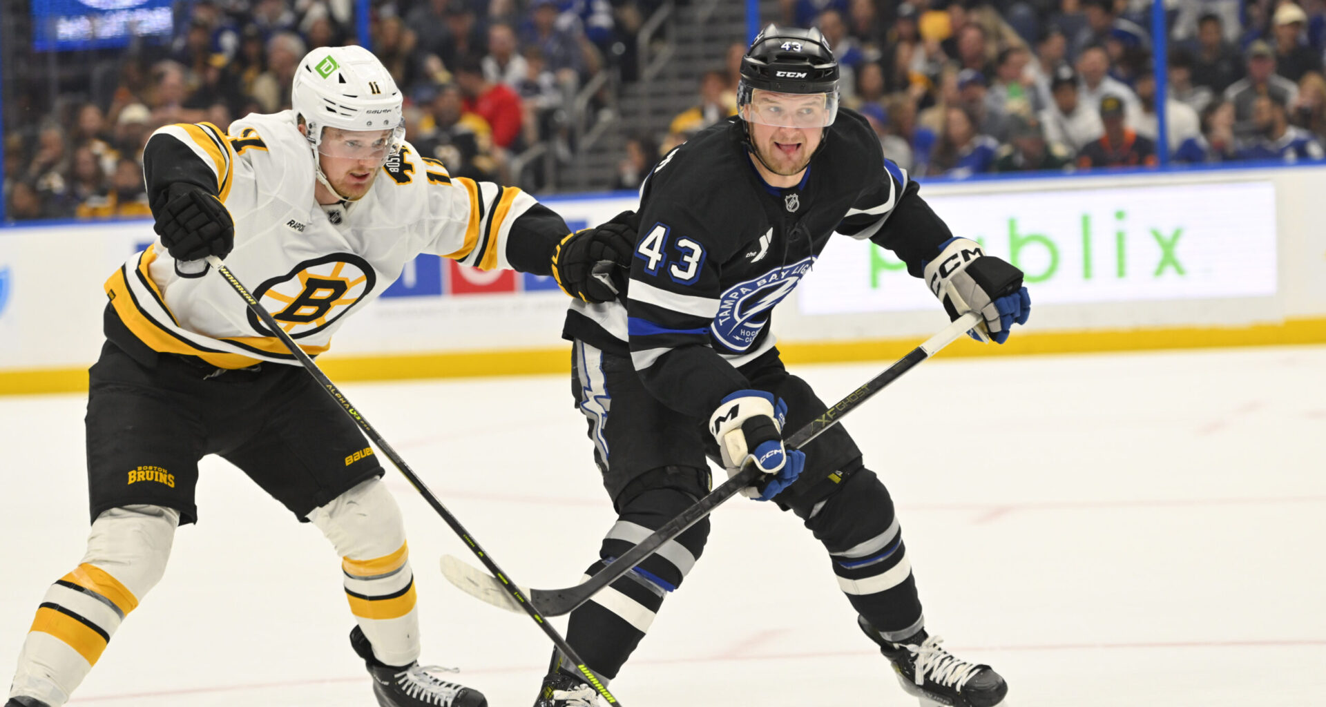 Lightning clinch playoff spot, then beat Bruins, 3-1