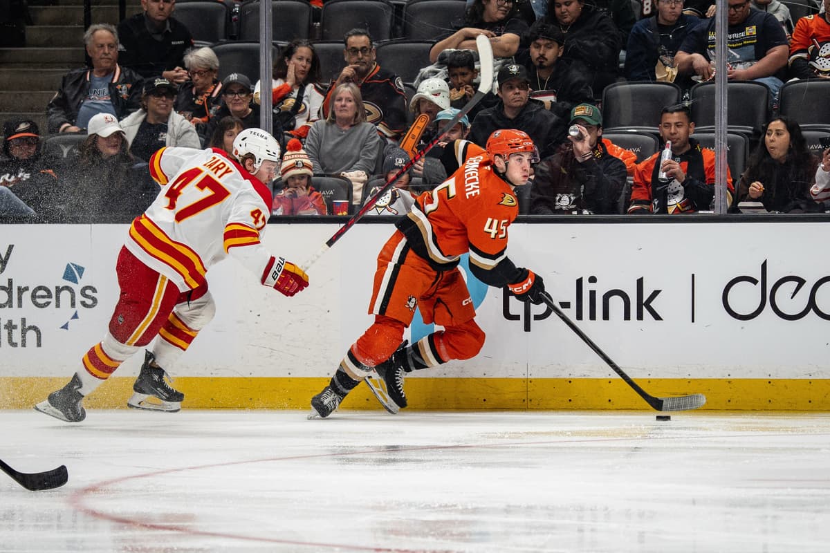 Flames able to find holes in Ducks defence, strike often in 5-3 win.