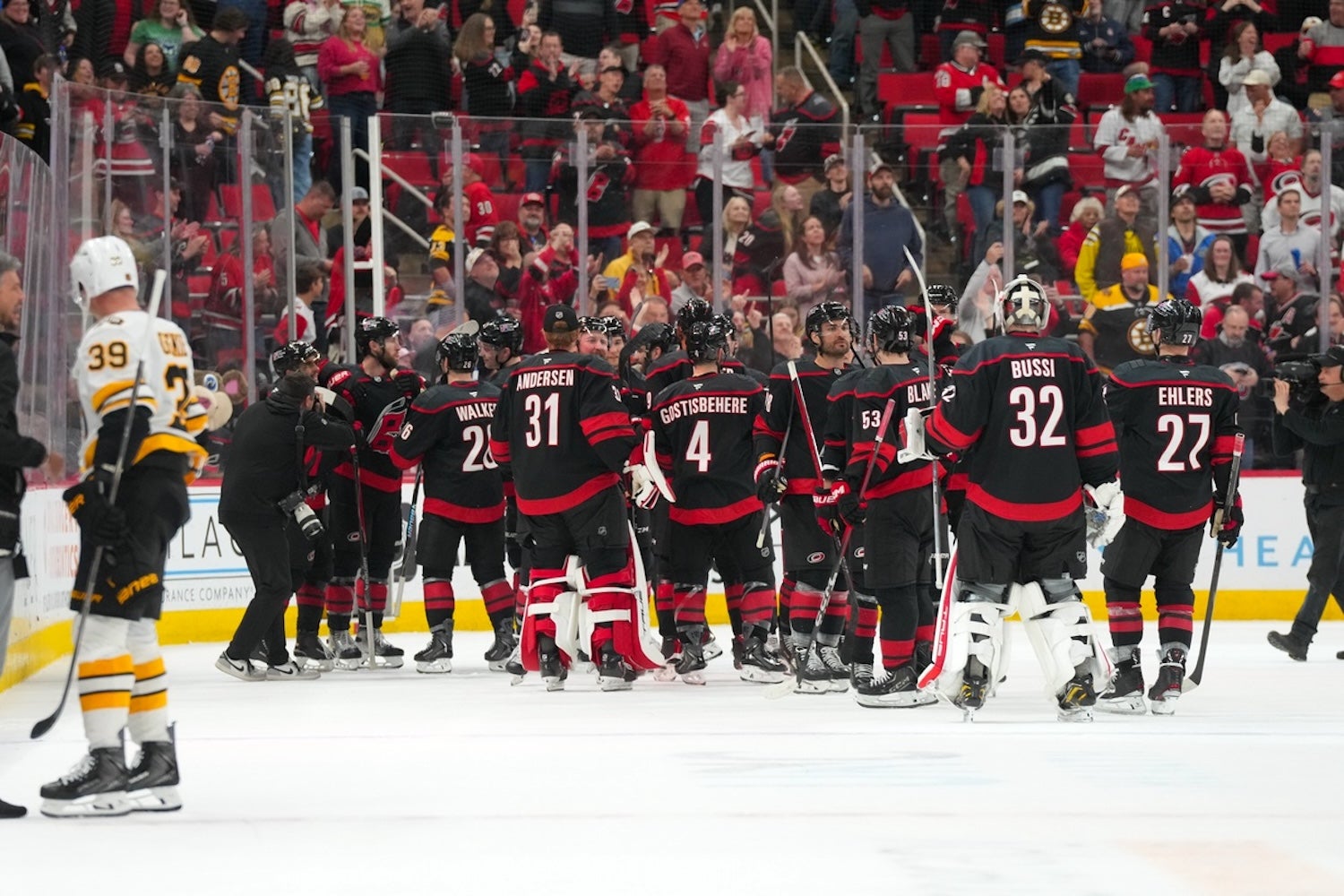 Bruins cap road trip with overtime loss to Hurricanes - 98.5 The Sports Hub
