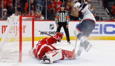 Red Wings let another game slip late as playoff odds shrink further: 5 thoughts