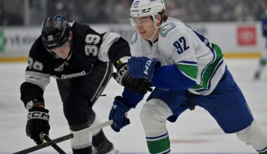 Canucks log fourth straight loss in low-event affair vs. Kings