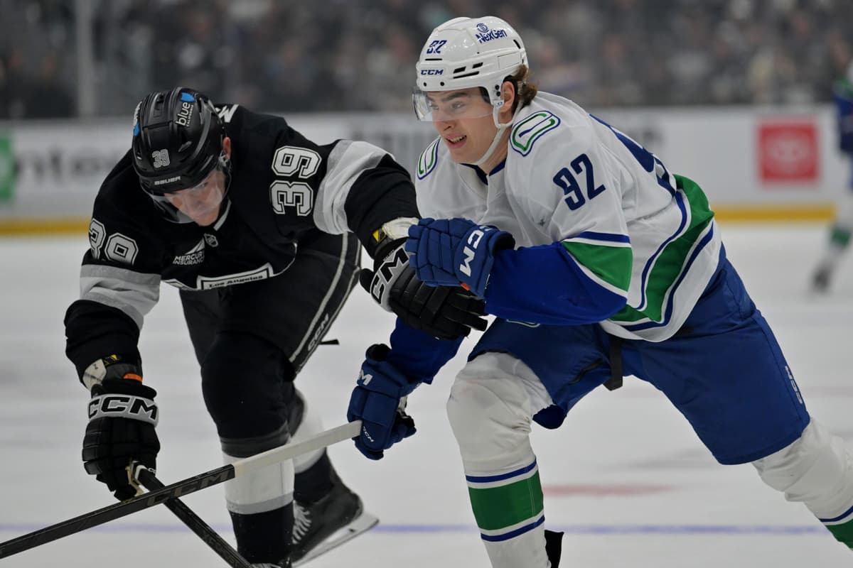Canucks log fourth straight loss in low-event affair vs. Kings