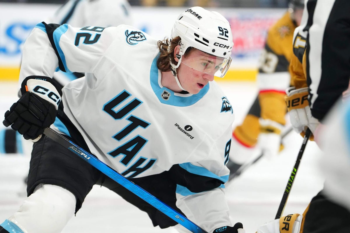 Logan Cooley is shining for the Mammoth in his playoff debut: ‘It’s what you dream of’