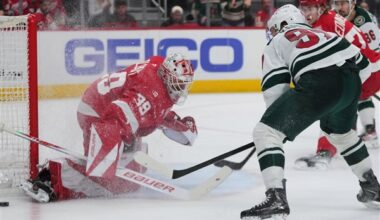 Kirill Kaprizov has a hat trick as the Wild bounce back to beat the Red Wings 5-4