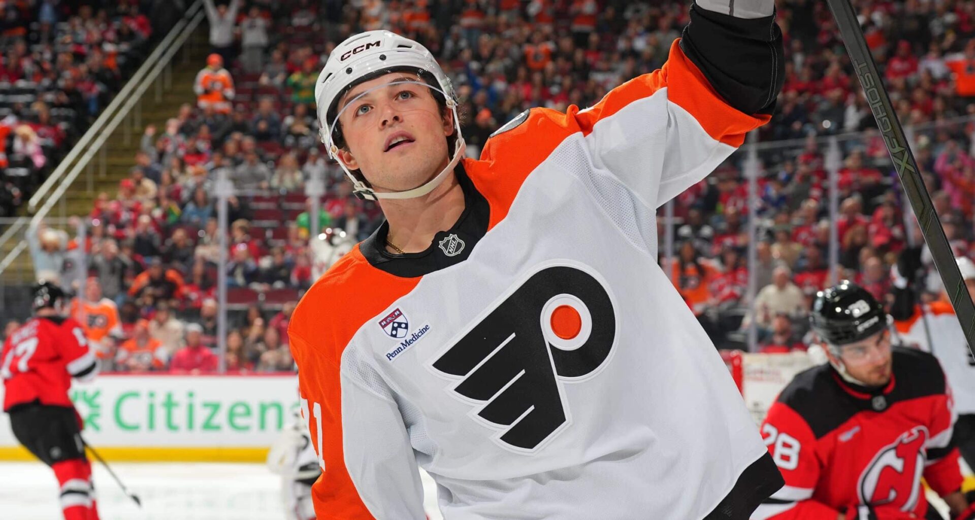 Flyers Trevor Zegras Tyson Foerster Devils Playoffs