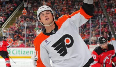 Flyers Trevor Zegras Tyson Foerster Devils Playoffs