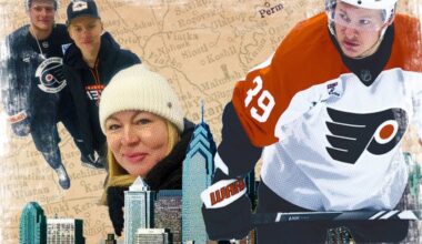 Matvei Michkov and his family moved from Russia to the Philly area in 2024.