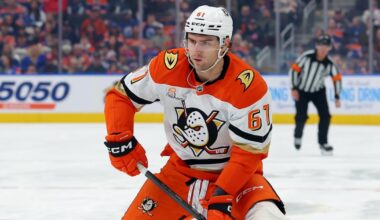 Anaheim Ducks’ Cutter Gauthier to miss game vs. San Jose Sharks, listed as day-to-day with LBI