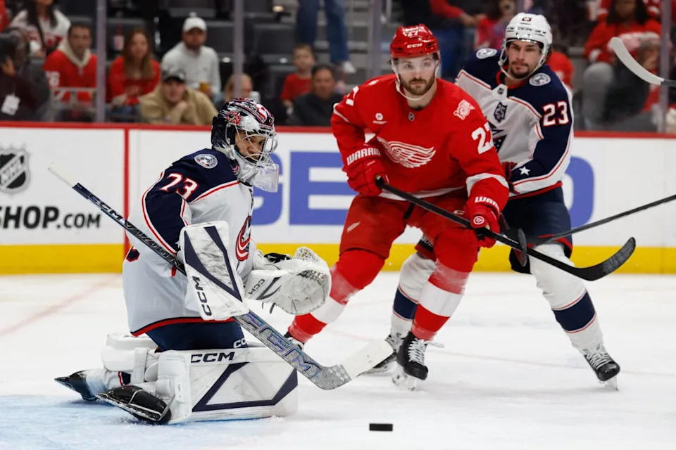 NHL: Columbus Blue Jackets at Detroit Red Wings