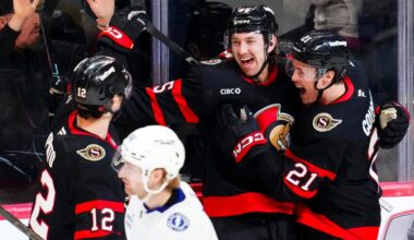 Sanderson scores twice for Senators in 6-2 win over Lightning