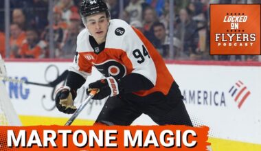 The Philadelphia Flyers are BACK in a playoff position as Porter Martone shines!