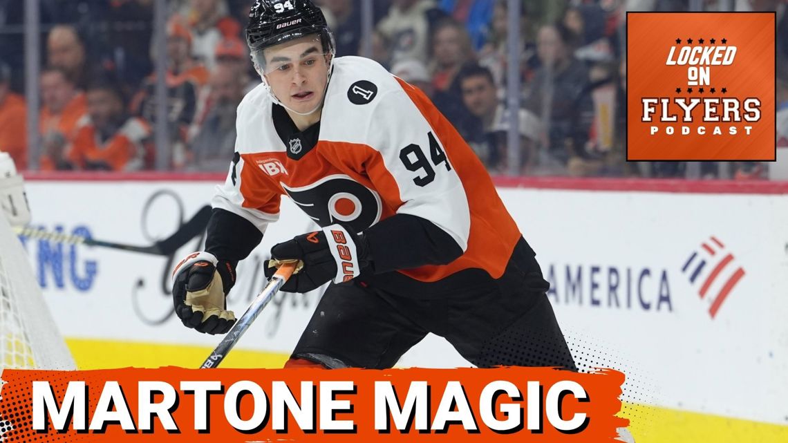 The Philadelphia Flyers are BACK in a playoff position as Porter Martone shines!