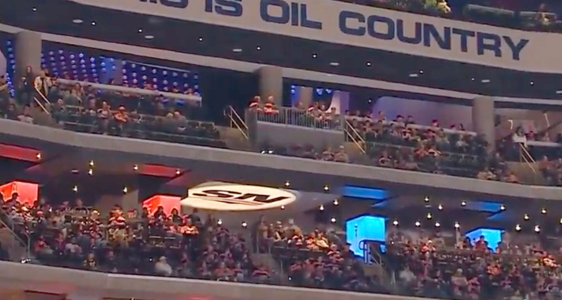 Wild moment NHL broadcast is interrupted as woman goes into LABOR at arena during Golden Knights-Oilers game