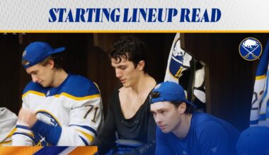 Starting Lineup Read | Buffalo Sabres