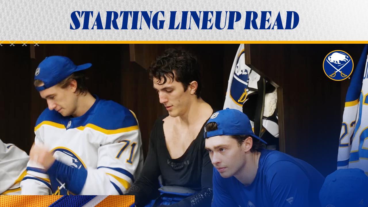 Starting Lineup Read | Buffalo Sabres