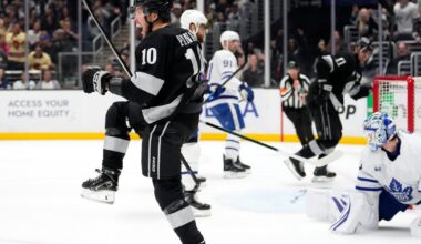 Quinton Byfield scores in OT to boost Kings' playoff hopes with a 7-6 win over Maple Leafs