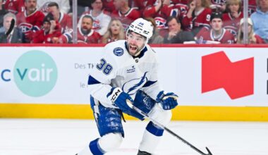 Hagel scores twice in 3rd, Lightning rally in Game 4 against Canadiens
