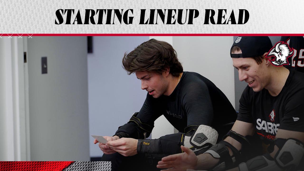 Starting Lineup Read | Buffalo Sabres