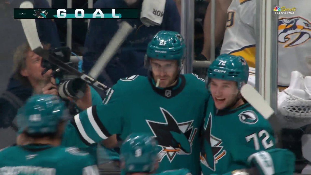 Alexander Wennberg scores early in third period to tie up Sharks-Predators