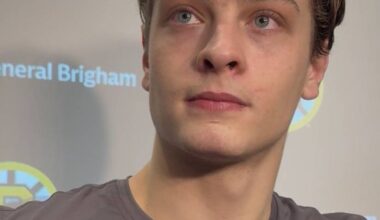 What we learned at James Hagens' first Bruins practice