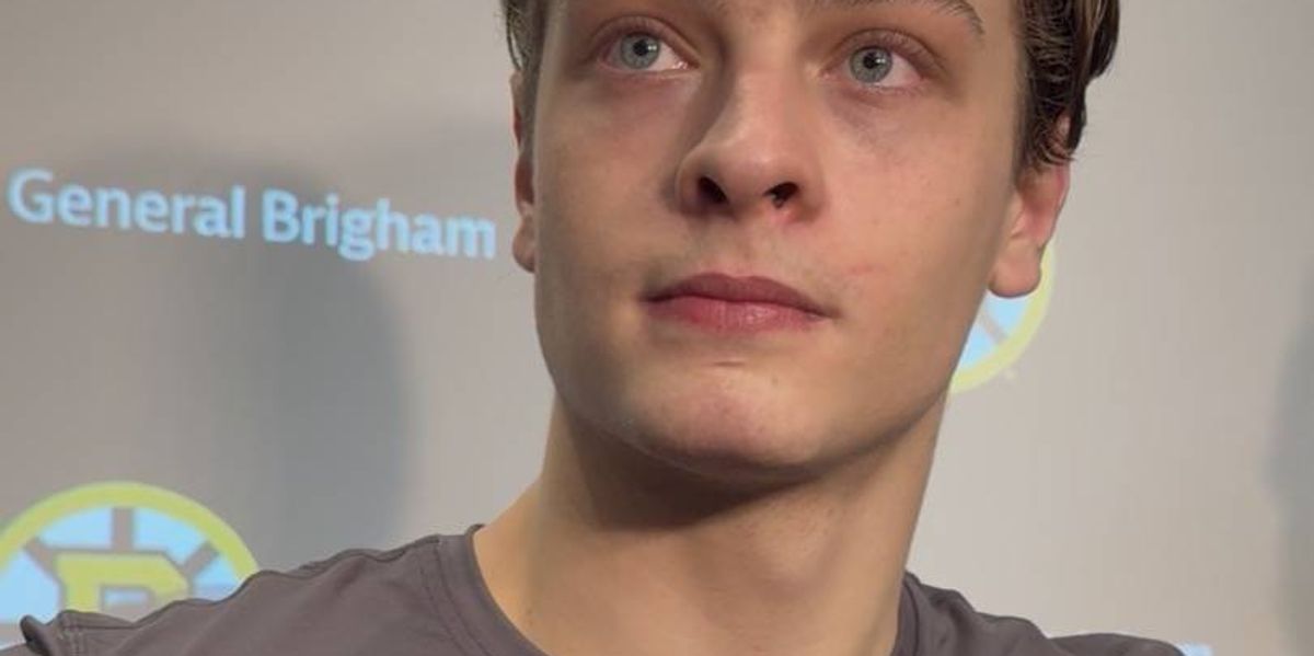 What we learned at James Hagens' first Bruins practice