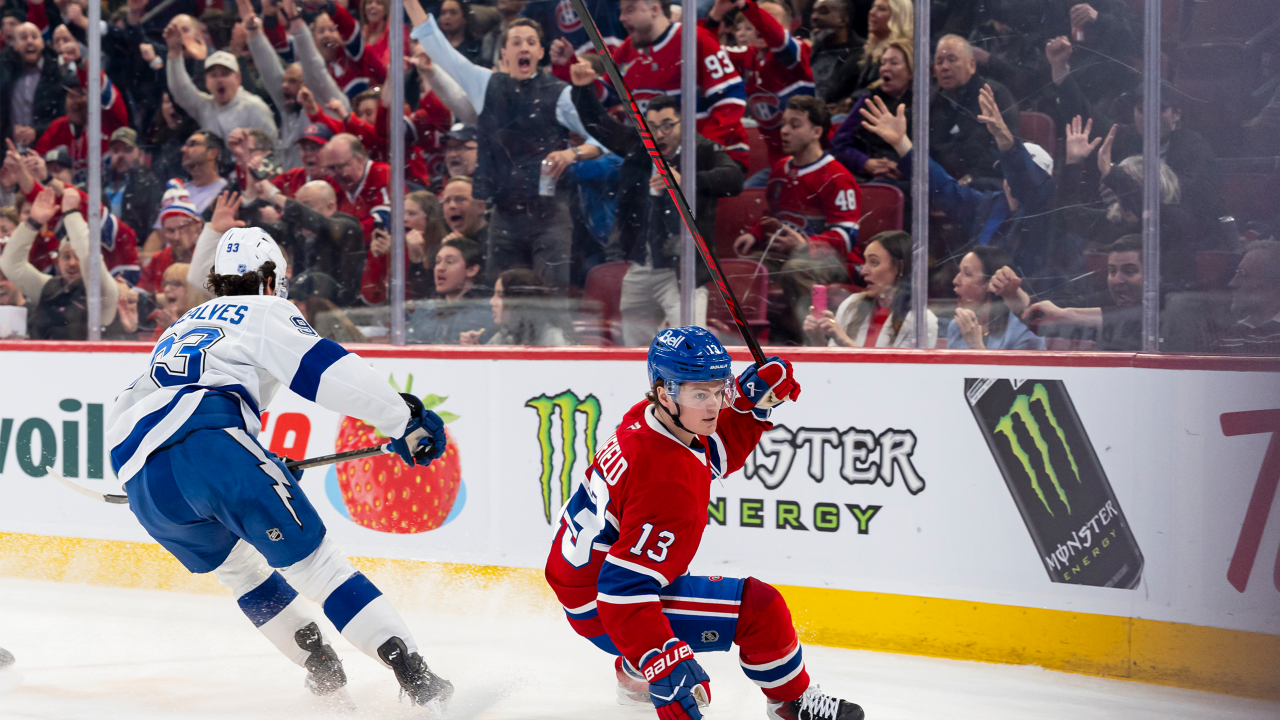 Caufield scores 50th, Canadiens edge Lightning on late goal