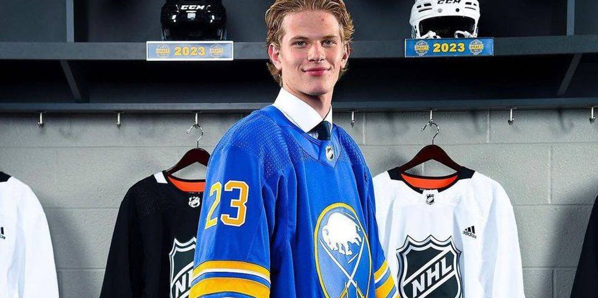 Sabres sign big right handed shooting defenseman