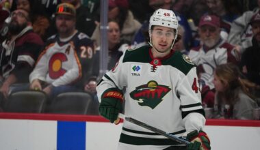 For the first time since blockbuster trade, Wild D Quinn Hughes to play against his former team