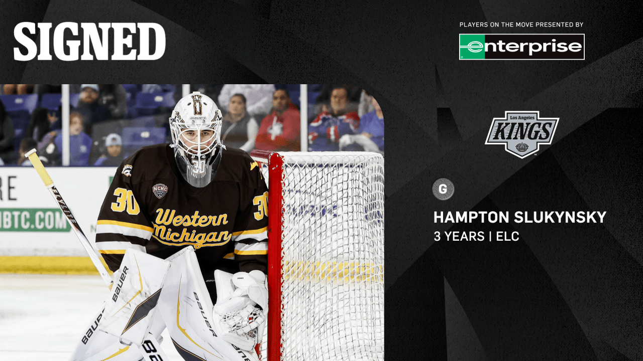 LA Kings Sign Goaltender Hampton Slukynsky and Forward Grant Slukynsky to Entry-Level Contracts