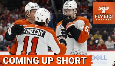 The Philadelphia Flyers can’t get it done vs the Washington Capitals in Porter Martone’s debut