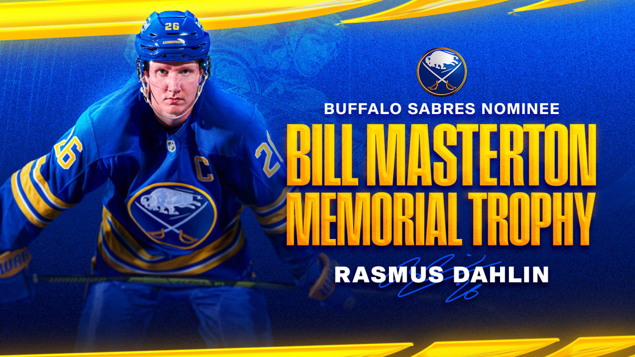 Dahlin selected as Sabres' nominee for Masterton Trophy