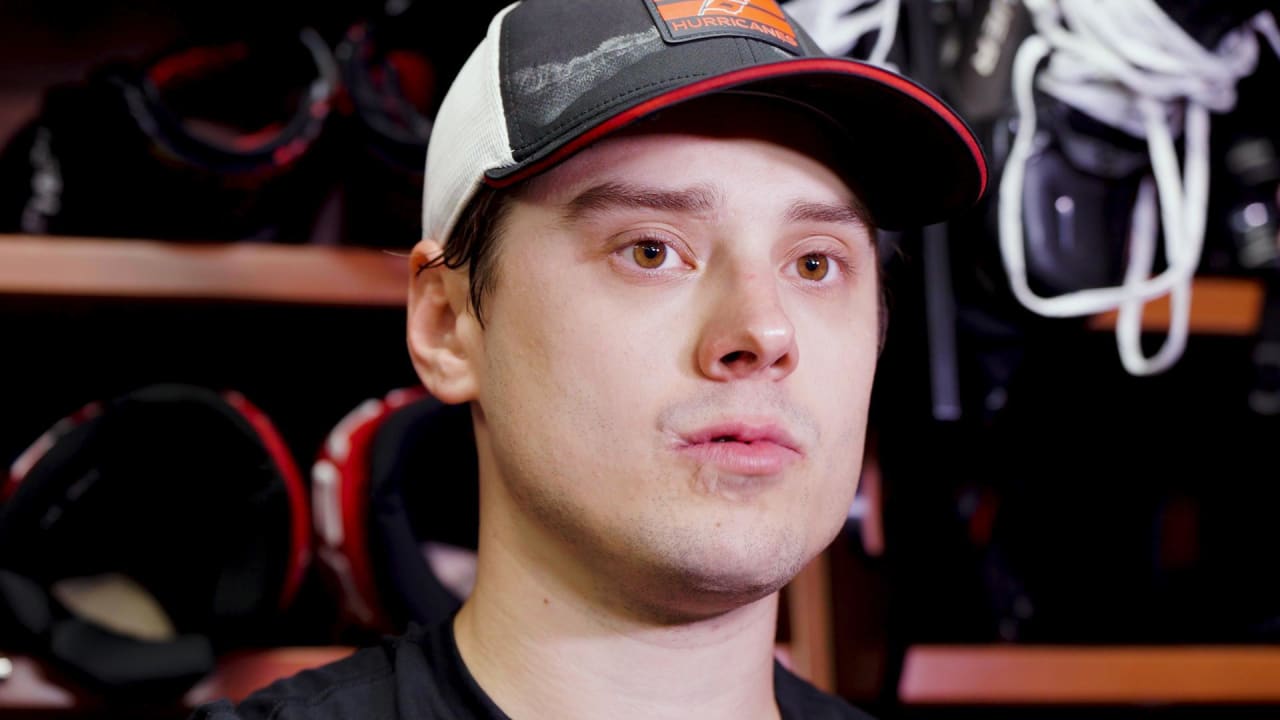 Sebastian Aho Postgame Quotes | Carolina Hurricanes