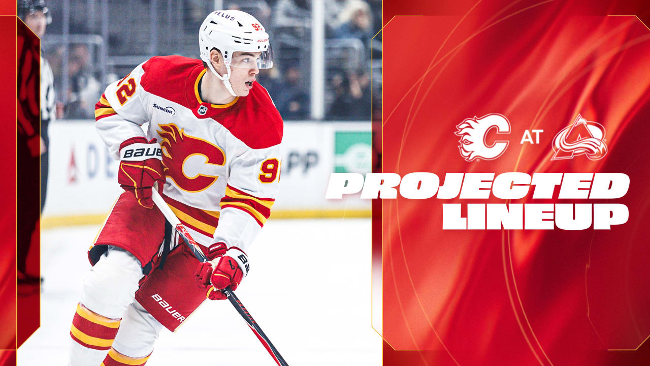 Projected Lineup - Flames @ Avalanche