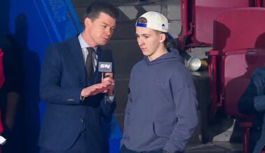 Cole Hutson attends Montreal Canadiens’ playoff game to support his older brother Lane Hutson: ‘He’s awesome’