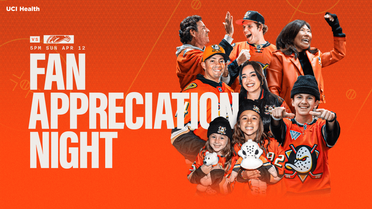 Ducks to Host Fan Appreciation Night Sunday, April 12