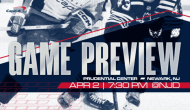 Caps Battle with Devils in Jersey