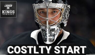 LA Kings drop out of a playoff spot as the team endures a terrible start from goalie Darcy Kuemper