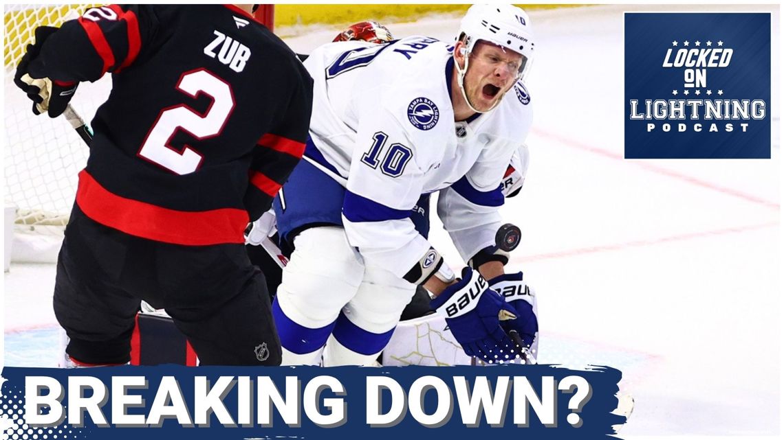 Lightning OVERWHELMED By Senators' 5-Goal 3rd Period | Are Injuries FINALLY Breaking Down the Bolts?