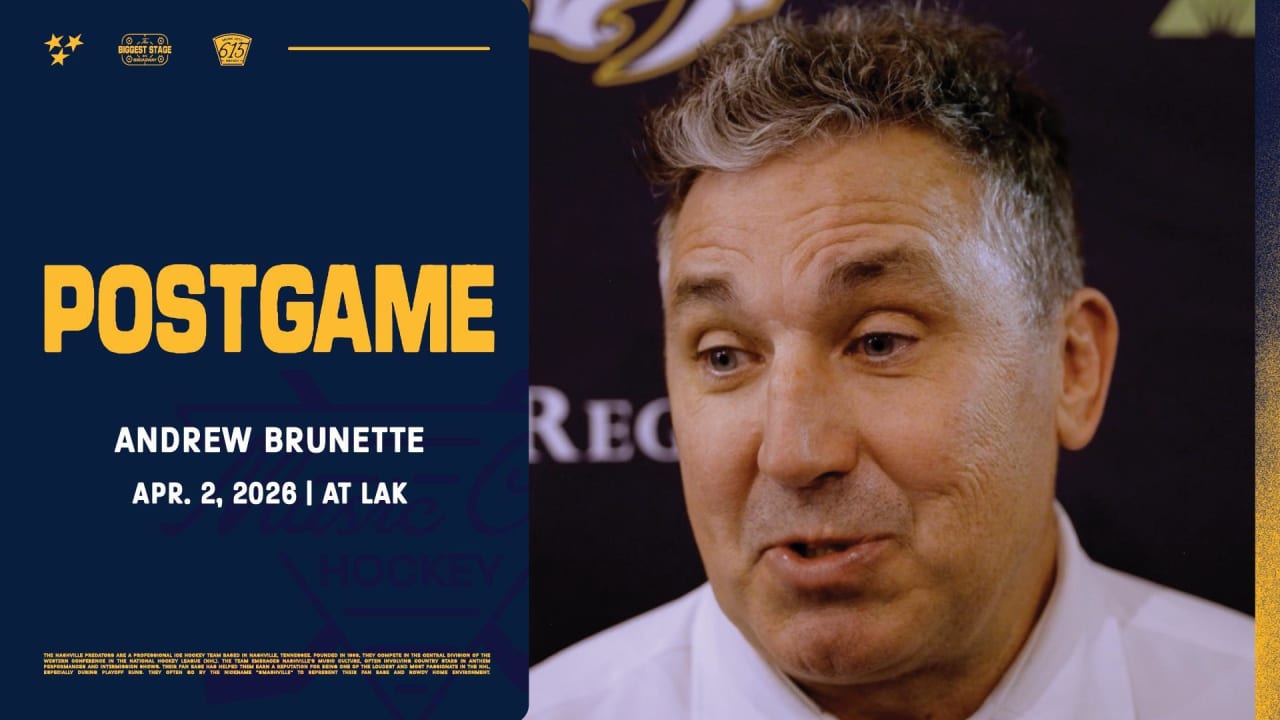 Postgame: Andrew Brunette | Nashville Predators
